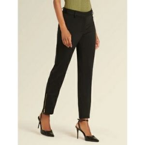 NEW Donna Karan Ankle Zipper Slit Pant